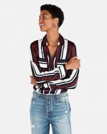 Slim Fit Stripe Portofino Shirt at Express