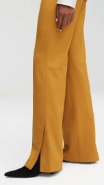 Slim Pintuck Trouser in Seasonless Wool Women39s Pants Argent at Argent