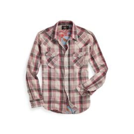 Slim Plaid Double Cloth Western Shirt at Ralph Lauren