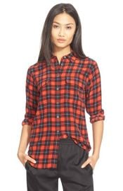 Slim Signature Plaid Silk Shirt by Equipment  at Nordstrom