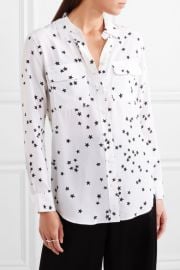 Slim Signature printed washed-silk shirt at Net A Porter