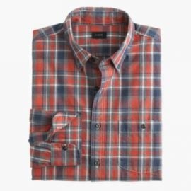 Slim jaspandeacute cotton shirt in cabin plaid at J. Crew