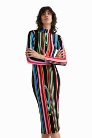 Slim midi dress Desigualcom at Desigual