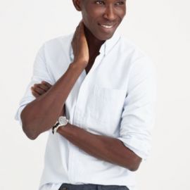 Slim vintage oxford shirt in sun-faded stripe at J. Crew