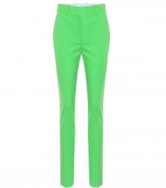 Slim wool-blend trousers at Mytheresa