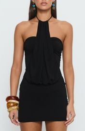 Slip Away Draped Halter Minidress at Nordstrom