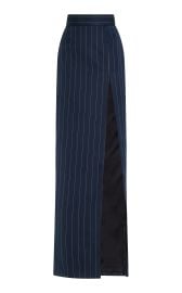 Slit-Detailed Crepe Maxi Skirt By Laquan Smith at Moda Operandi