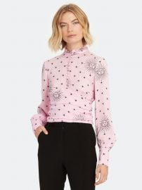 Sloane ruffle neck blouse at Verishop