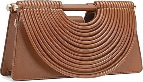 Slouchy PU Leather Woven Cloud Semicircles Bags Women Crossbody Purse Underarm Shoulder Hobo Bag Top Handle Tote Handbag 2025 at Amazon