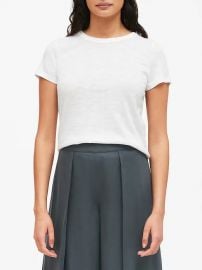 Slub Cotton-Modal Crew-Neck T-Shirt at Banana Republic