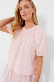 Slumber Stripe The Smocked Sleep Top THE GREAT at Tuckernuck