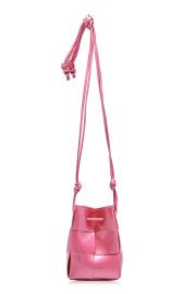 Small Metallic Leather Bucket Bag By Bottega Veneta at Moda Operandi