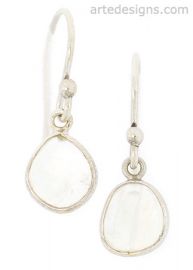 Small Moonstone Earrings at Arte Designs