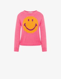 Smiley cotton pullover Moschino Official Store at Moschino