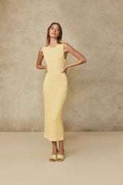 Smocked Knit Dress Pearl by Lela Rose at Pearl by Lela Rose