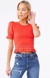 Smocked Ruffled Top by Forever 21 at Forever 21