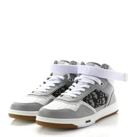 Smooth Calfskin Oblique Mens B27 Mid Top Sneakers at Fashionphile