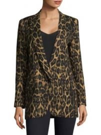 Smythe - Leopard Print Notch Lapel Blazer at Saks Fifth Avenue