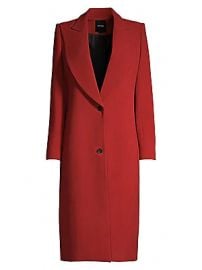 Smythe - Peak-Lapel Wool Coat at Saks Fifth Avenue