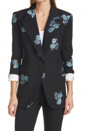 Smythe   x27 90s Floral Wool Blend Blazer   Nordstrom at Nordstrom