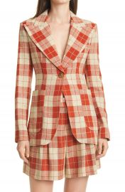 Smythe Birkin Plaid Patch Pocket Blazer   Nordstrom at Nordstrom