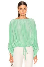 Smythe Butterfly Blouse in Aqua   FWRD at Forward