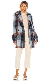 Smythe Car Coat in Mohair Plaid from Revolve com at Revolve