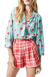 Smythe Floral Cotton Button-Up Blouse at Nordstrom