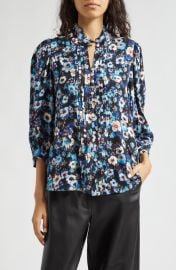 Smythe Frontier Three-Quarter Sleeve Blouse at Nordstrom