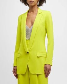 Smythe Longline Notched Cutaway Blazer at Neiman Marcus