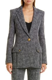 Smythe Longline Tweed Blazer at Nordstrom