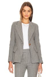 Smythe Lounge Blazer In Flannel Pinstripe at Revolve