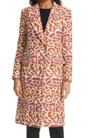 Smythe Metallic Animal Jacquard Cotton Blend Coat at Nordstrom