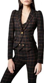 Smythe Metallic Plaid One Button Blazer at Nordstrom