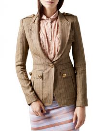 Smythe Peaked Lapel Blazer w  Cargo Pocket at Neiman Marcus