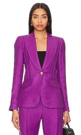 Smythe Pintuck Blazer In Violet at Revolve