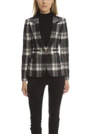 Smythe Plaid Blazer at Blue and Cream