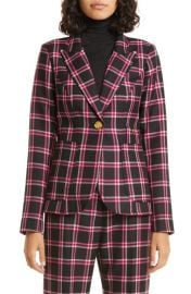 Smythe Plaid Wool Duchess Blazer at Nordstrom