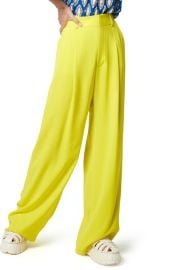 Smythe Pleated Wide Leg Trousers at Nordstrom