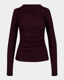 Smythe Ruched Knit Top at Neiman Marcus