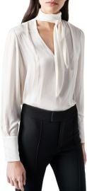 Smythe Tie Neck Blouse at Nordstrom