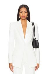 Smythe Tuxedo Pagoda Blazer In Ivory at Revolve