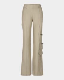 Smythe Wide Leg Cargo Trousers at Neiman Marcus