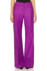 Smythe Wide Leg Pintuck Trouser in Violet at Revolve