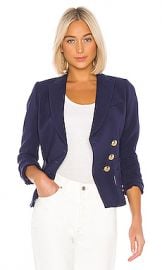 Smythe Wrap Blazer in Navy from Revolve com at Revolve