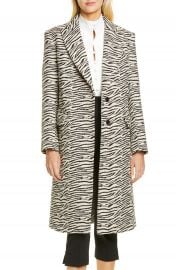 Smythe Zebra Stripe Overcoat   Nordstrom at Nordstrom