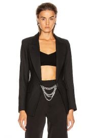 Smythe x Jenny Bird Collab Blazer in Black   Rhodium   FWRD at Forward