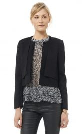 Snake Jacquard Double Layer Jacket at Rebecca Taylor