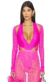 Snake Lace Bodysuit at Revolve