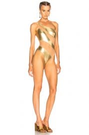 Snake Mesh Mio Swimsuit by Norma Kamali at Forward